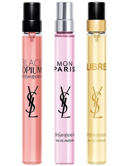 Black Opium Trio Set (Includes Black Opium EDP 10ml & Mon Paris 10ml & Libre EDP 10ml)