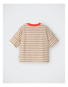 Kids Drop Shoulder Tee in Tri Stripe