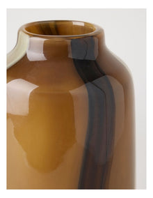 Hollis Glass Vase 28cm in Brown