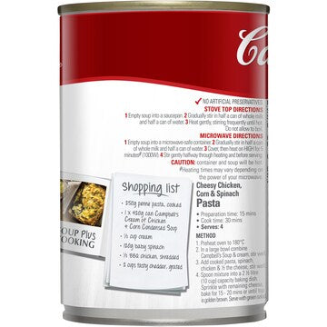 Campbell's Condensed Soup Cream of Chicken & Corn 420g