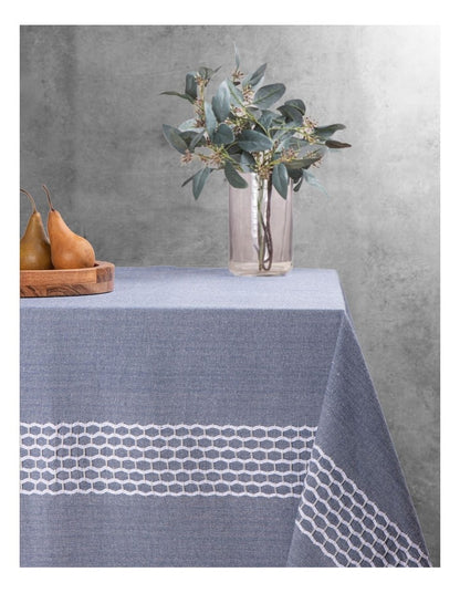 Clementine Blue 150x300cm Tablecloth