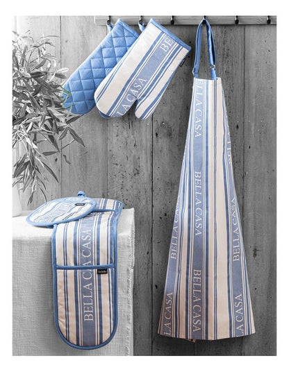 Bella Casa Blue Double Oven Mitt