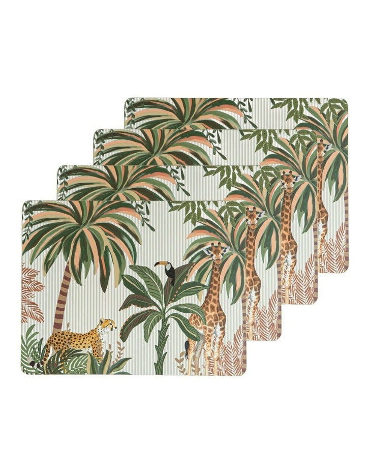 Hardboard Colonial Rectangle 4pk Placemat