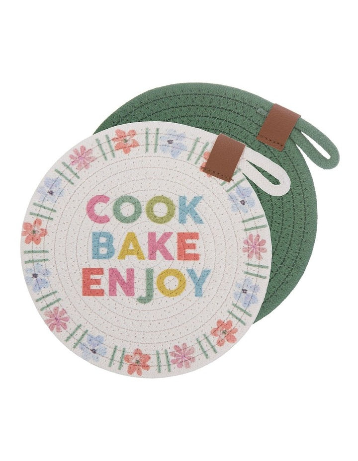 Camille Cook Bake Enjoy 2pk Trivet