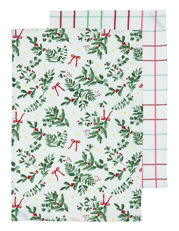 Christmas Foliage 2pk Kitchen Towel