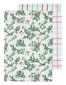 Christmas Foliage 2pk Kitchen Towel