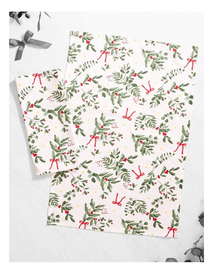 Christmas Foliage 2pk Kitchen Towel