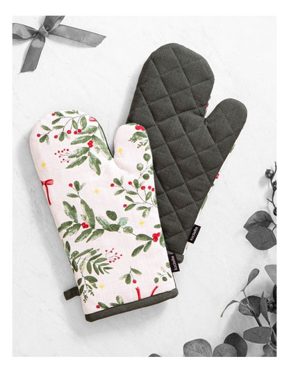 Christmas Foliage 2pk Oven Mitt