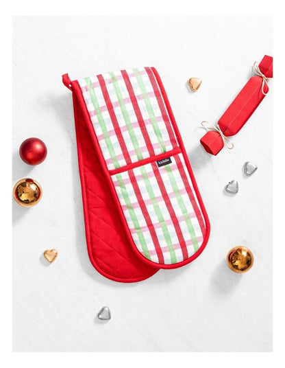 Christmas Weave Double Oven Mitt