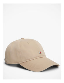 Hilfiger Flag Embroidery Baseball Cap in Beige