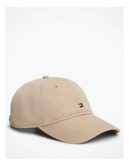 Hilfiger Flag Embroidery Baseball Cap in Beige
