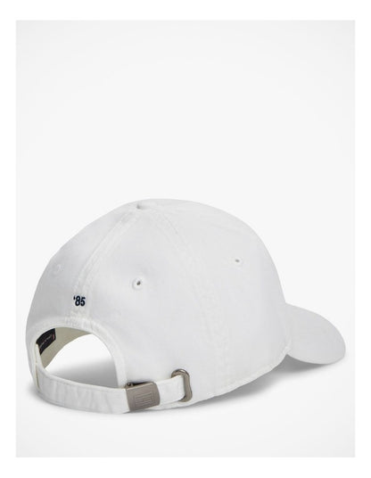 Hilfiger Flag Embroidery Baseball Cap in White