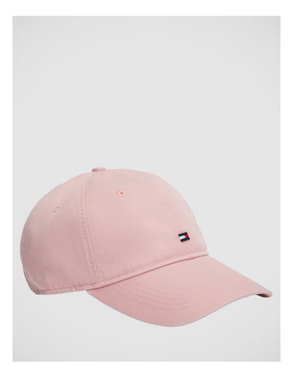 Hilfiger Flag Embroidery Baseball Cap in Pink