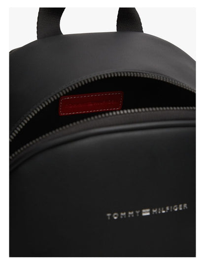 Signature Tape Logo Dome Backpack in Black