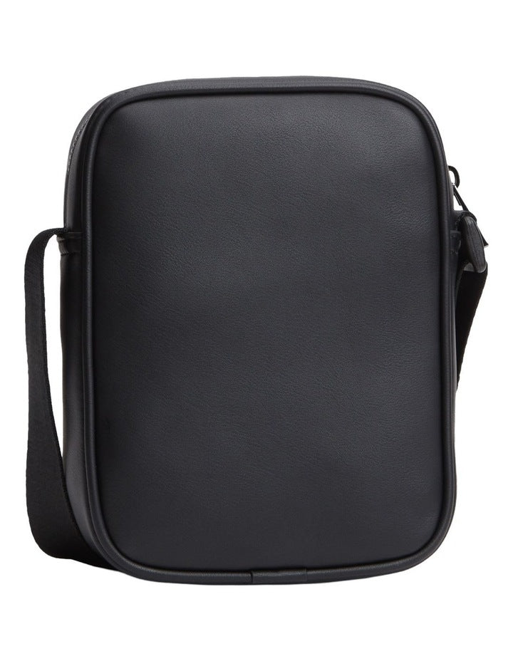 Signature Tape Crossbody Reporter Bag in Black