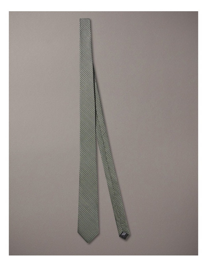 Diamond Silk Tie in Green