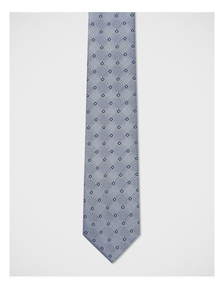 Geometric Tie in Blue