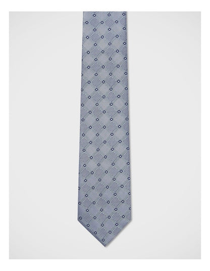 Geometric Tie in Blue