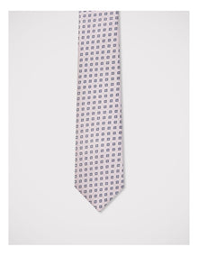 Geometric Tie in Pink