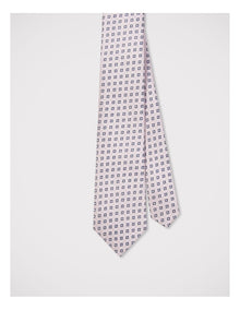 Geometric Tie in Pink