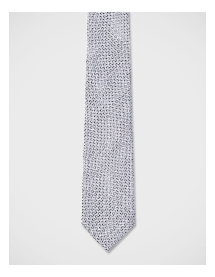 Dobby Textured Tie in Grey