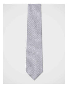 Dobby Textured Tie in Grey
