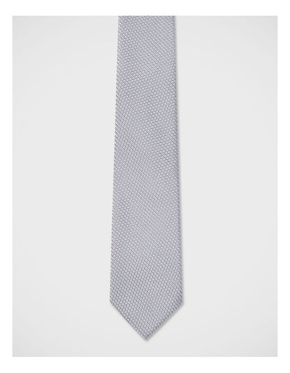 Dobby Textured Tie in Grey