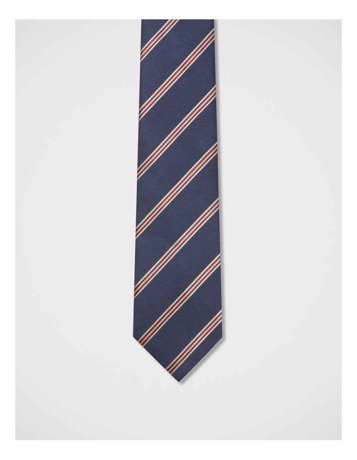 Diagonal Stripe Tie in Navy
