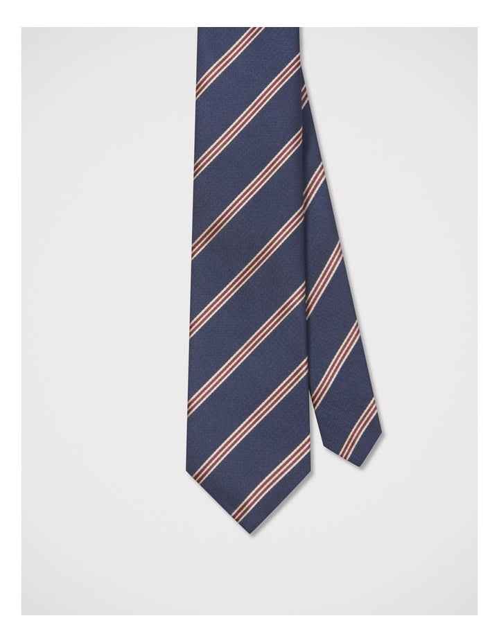 Diagonal Stripe Tie in Navy