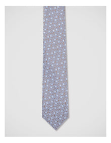 Floral Tie in Blue