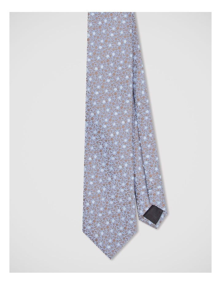 Floral Tie in Blue