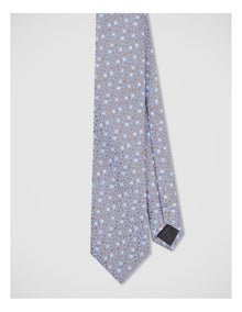 Floral Tie in Blue
