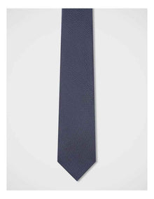 Dobby Textured Tie in Navy