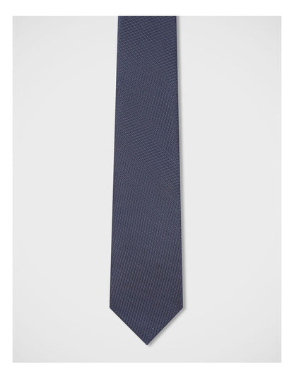 Dobby Textured Tie in Navy