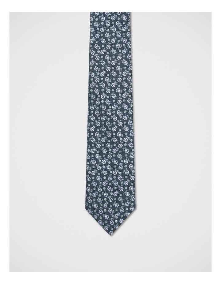 Floral Tie in Navy