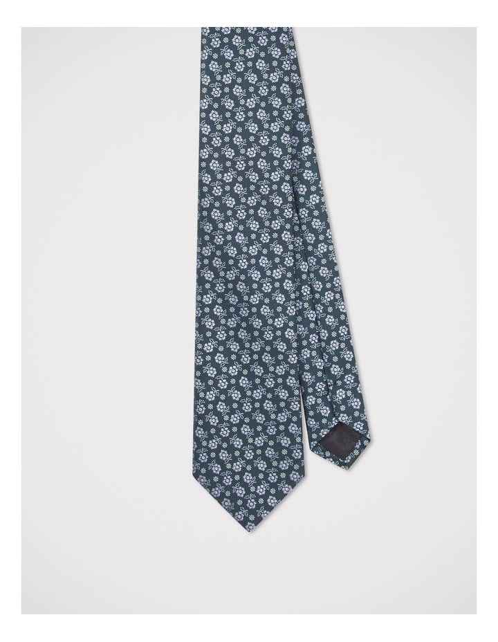 Floral Tie in Navy