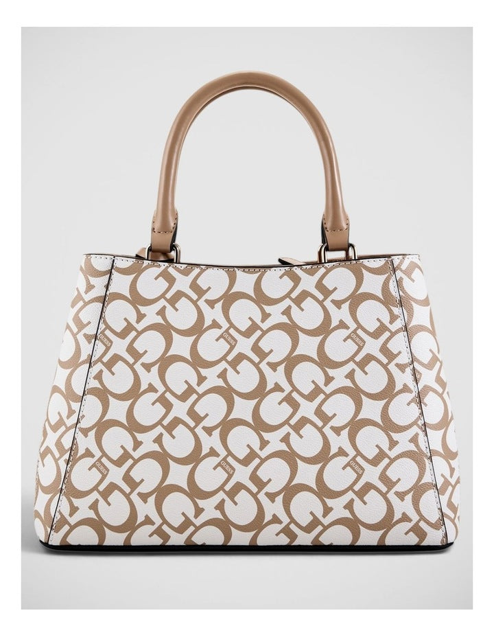 Rylie Satchel Bag in Taupe Combo