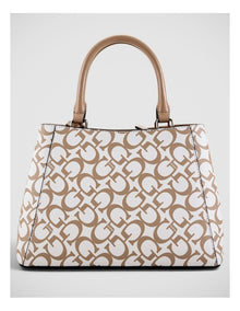 Rylie Satchel Bag in Taupe Combo
