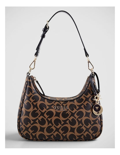Berkton Shoulder Bag in Dark Brown Combo