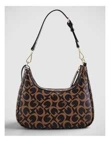 Berkton Shoulder Bag in Dark Brown Combo