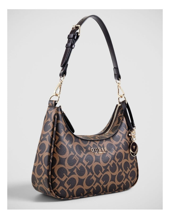 Berkton Shoulder Bag in Dark Brown Combo