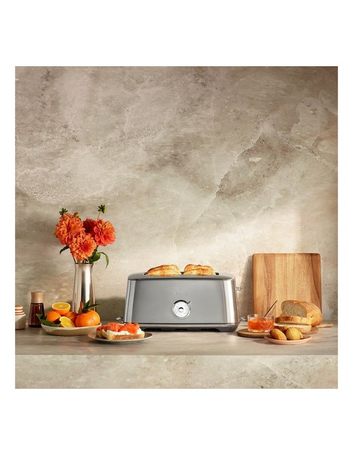 The Toast Select Luxe 4 Slice Long Slot in Brushed Stainless Steel BTA740BSS2IAN1