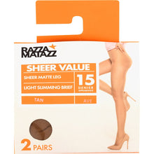 Razzamatazz Pantyhose Control Brazen Medium 2 Pack