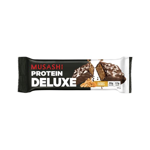 MUSASHI DELUXE PROTEIN BAR PEANUT CRUNCH 60G