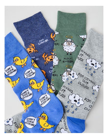 4 Pack Drama Crew Socks