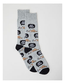 Not Today Cotton Socks