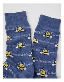 Working Bee Cotton Socks