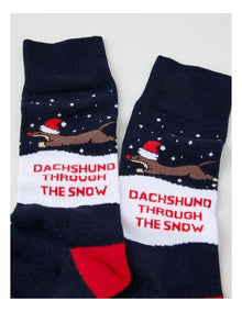 Dachshund Christmas Sock