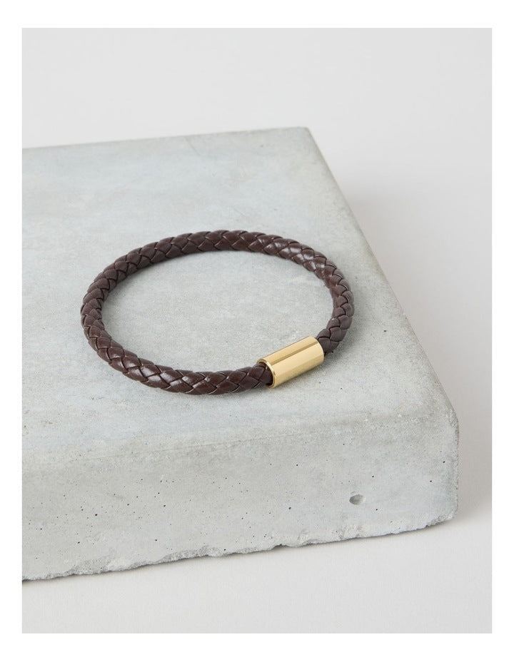Braided Bracelet in Brown