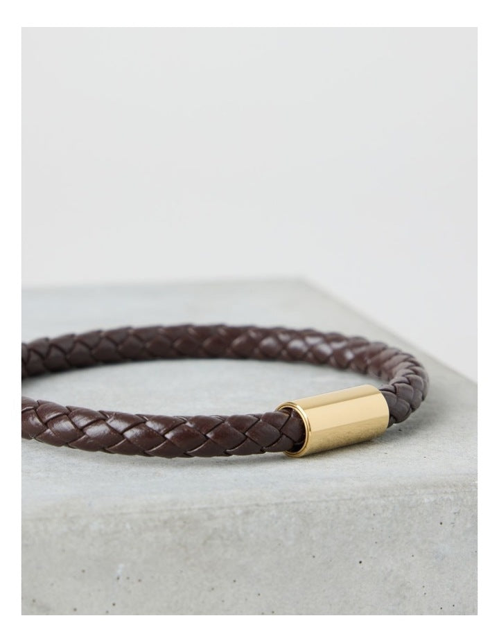 Braided Bracelet in Brown